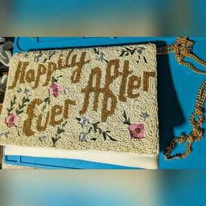 NWOT Gorgeous Beaded And Embroidered Crossbody Bag - "Happily Ever After"